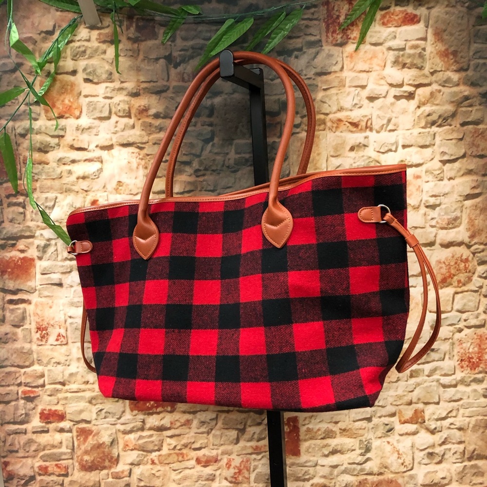 2/$25 New Plaid Tote, Box 1.
